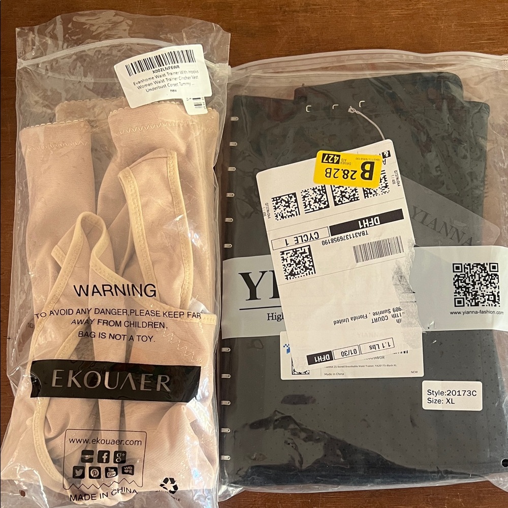 Lot of two XL waist trainers